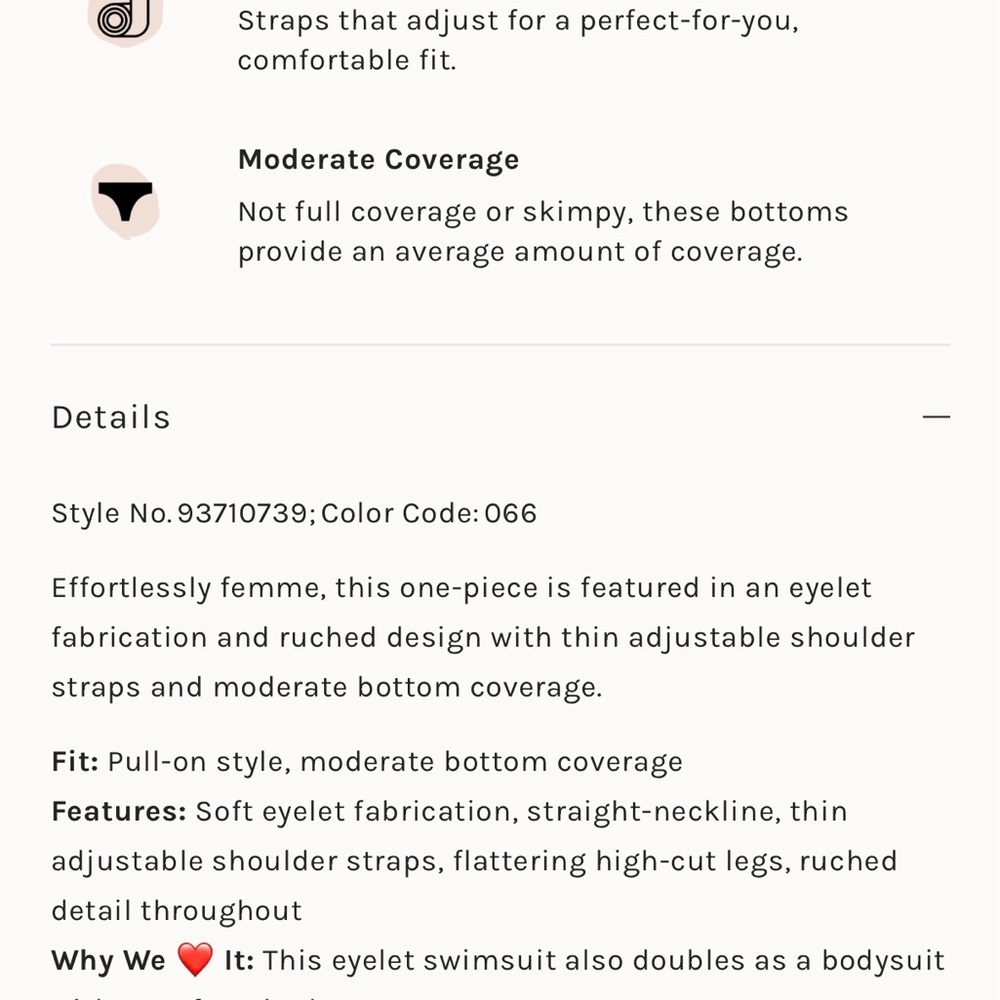 Rhythm Brighton Eyelet Scrunched One-Piece Swimsuit - Picture 3 of 4